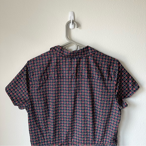 Brooks Brothers// Bris Cotton Short Dress Navy Size 14 - Picture 8 of 14